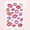Leopard Print Lips Face Temporary Tattoos Disposable Makeup Stickers  Valentine's Day Party