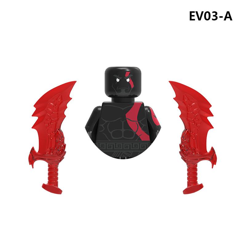 New Office Heisenberg Bricks God Of War Kratos For Toys Gifts Mini Action Figures Children Building Blocks For Party Gifts