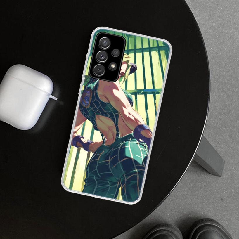 JoJo's Bizarre Adventure Jolyne Cujoh Phone Case Cover for Samsung Galaxy A12 A22 A32 A52 A72 A02S A51 A50S A31 A20S A10S Note 2