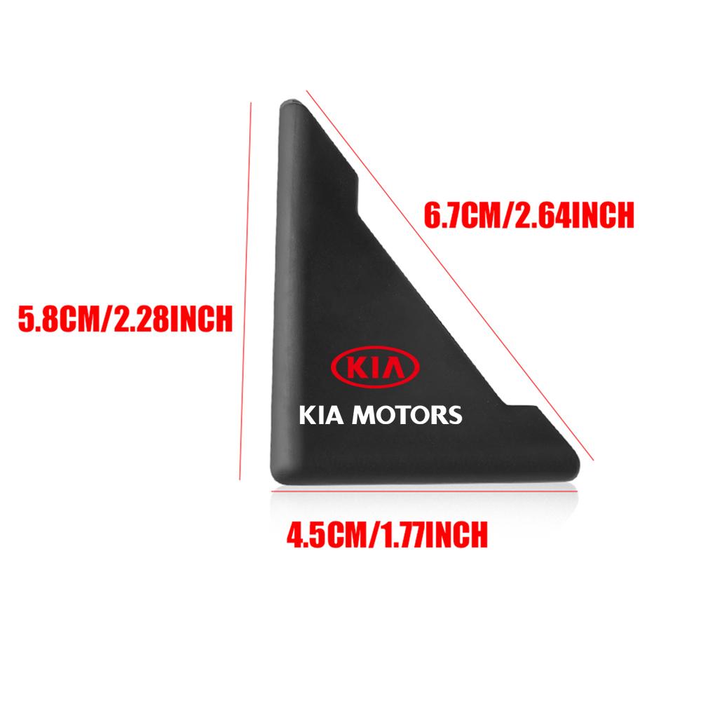 QPGH9 2pcs Silicone Car Door Corner Scratch Protector Cover Crash Bumper For KIA Rio Ceed Sportage Cerato Soul Sorento Picanto Optima