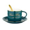 JUSTINLAU Ceramic Mug Valentine's Day Gifts Breakfast Coffee Milk Oat Cup Creative Couple Cup with Handle Home/Office Water Cups
