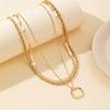 New Classic Geometric Round Hollow Snake Necklace Fashion Twist Chain Pendant Fashion Women's Choker Necklac Jewelry Gift