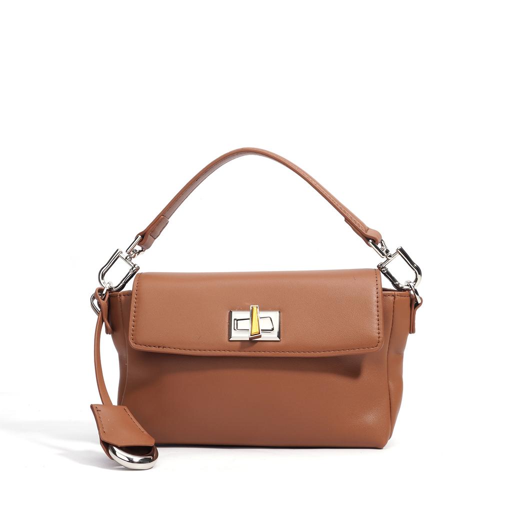 Nischendesign Kleine quadratische Tasche Modische High-End-Handtasche Lässige einfache Pendler-Umhängetasche Damen Schnallenverschluss Damentasche