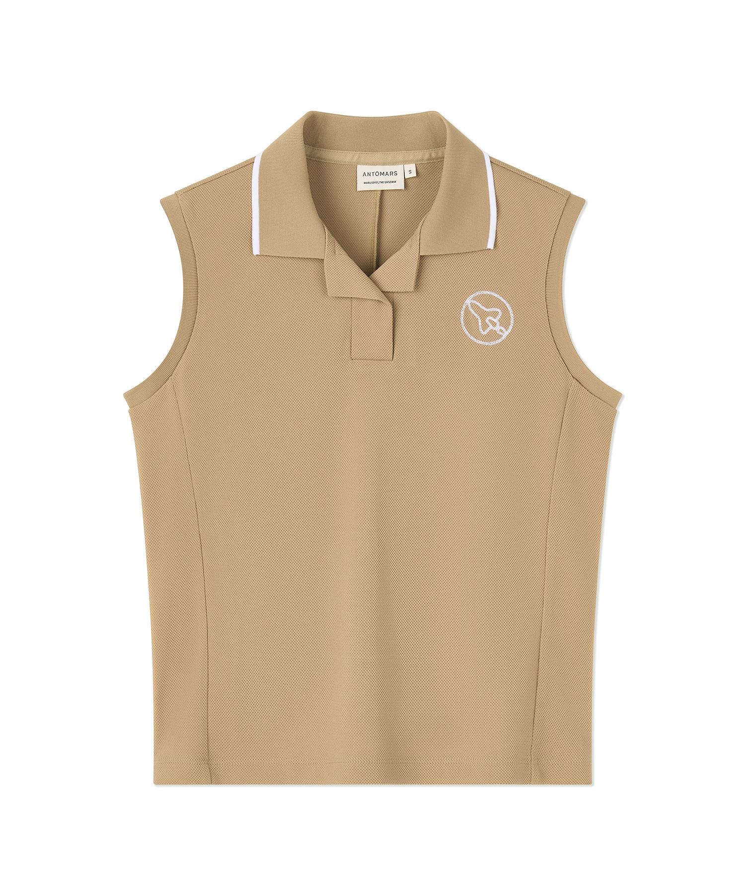 Antomas Big Circle Spaceship Sleeveless Women S - Beige Xs