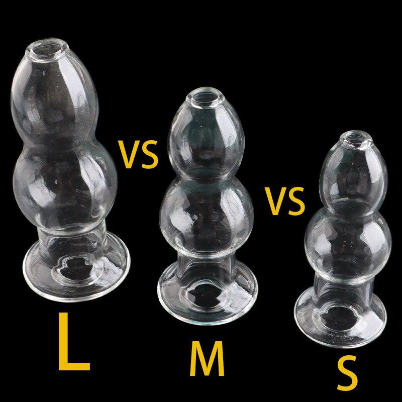 Sexy Women Nick Bdsm Glass Anal Plug Erotic Toys Vagina Dilator for Adults Sex Games Butt Plug Tail Annal Extender Peep Sexe Toys