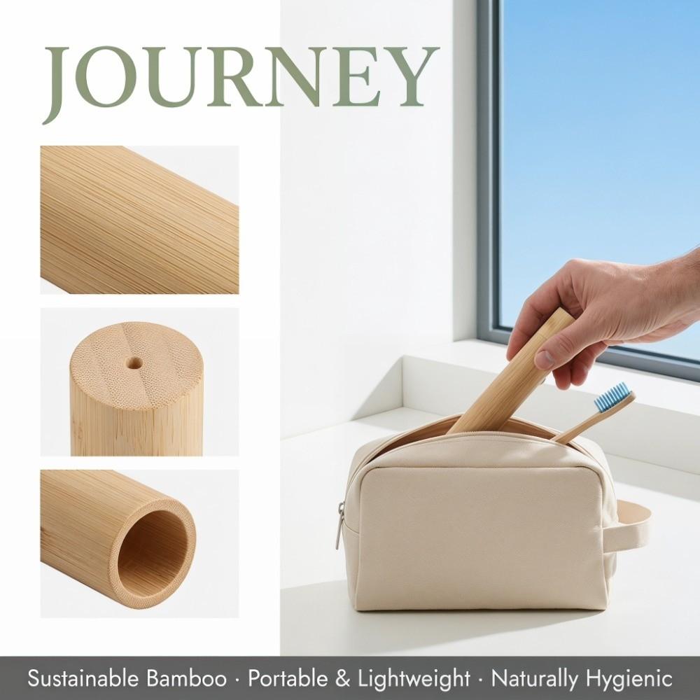 Eco Friendly Toothbrush Holder Bamboo Toothbrush Protect Box  Home Travel Camping