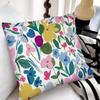 Spring Little Flowers Pillow Case Fashion Square Pillowcase Bedroom Sofa Room Ins Decoration Leisure