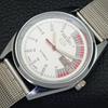 MONTRE AUTOMATIQUE VINTAGE SEIKO 5 JAPON D/D BLANCHE POUR HOMMES REMIS À NEUF 528-a277005-7
