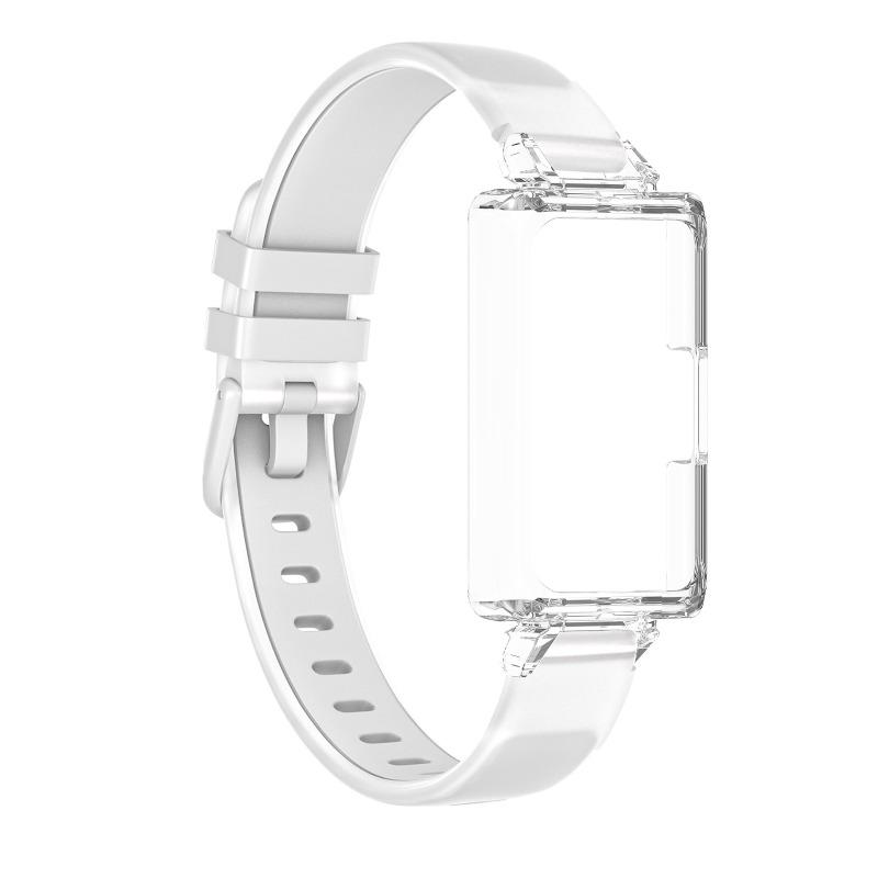 PC Case +Translucent Two Tone Silicone Band For Huawei band 11Pro 11ProNFC