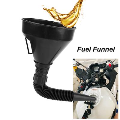 Mit faltbarem Schlauch Motorrad Trichter Kraftstoffeinfüllstutzen mit Filterrohr Öl Diesel Gasfüllung Tanken Autozubehör Universal