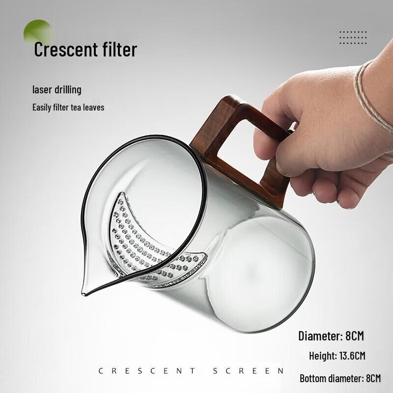 YIHUTEA Borosilicate Glass Fairness Cup with Filter