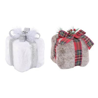 Christmas Miniature Gift Box Ornament Assorted Baubles Miniature Gift Box Ornament for Christmas Tree Hanging Decors