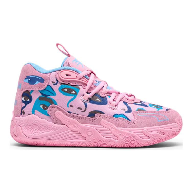 KidSuper Studios X Puma MB.03 Jr Pink Lilac Kids Sneakers Team-Light-Blue 379329-01