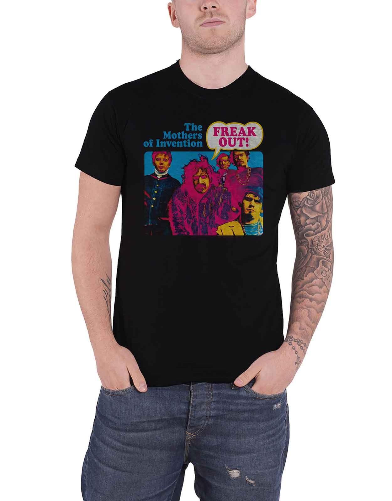 Frank Zappa T Shirt Freak Out Mothers of Invention Logo new Official Mens Black S