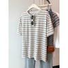 Japanese Wear Striped Short-sleeved T-shirt Women's Summer Thin Design Sense Niche Small Top