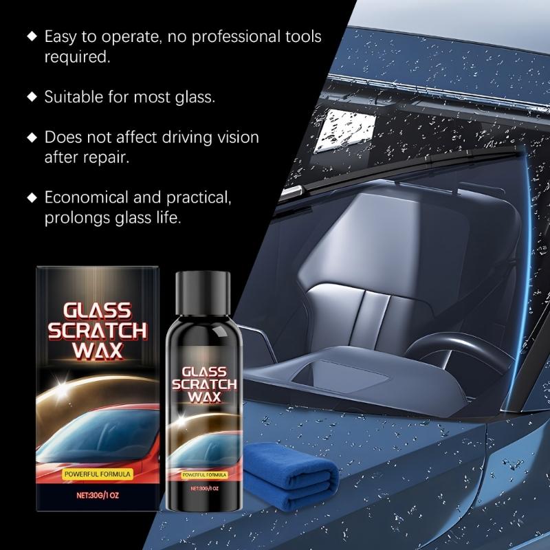 Windshield Scratch Restorer with Deionized Water Reduces Glares Quick Fix Windshield Scratch Remove For Nighttime Clear