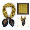 New dark blue retro cashew flower silk scarf 71 imitation silk fashionable and versatile women's square scarf scarf