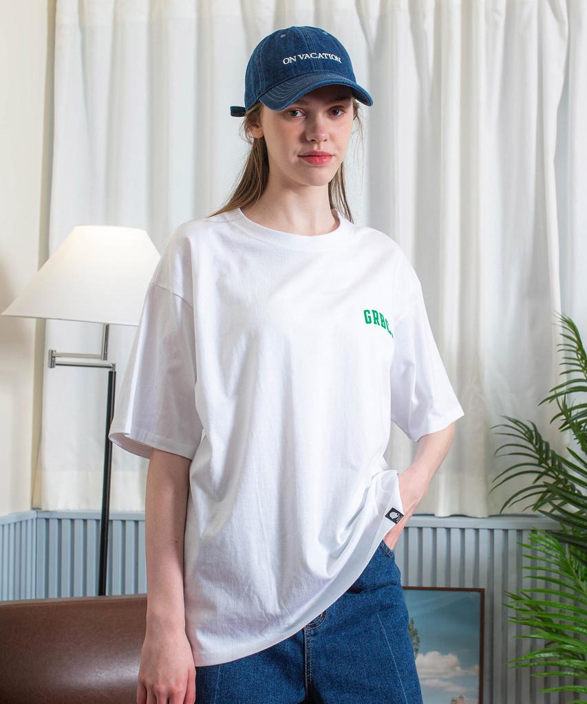 GHOST REPUBLIC [2Pack] Essential Small Logo Oversized Short Sleeve Tee