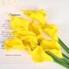Mini PU Calla Lily Artificial Bouquet for Weddings, Home Decor, Photography, and Landscaping.