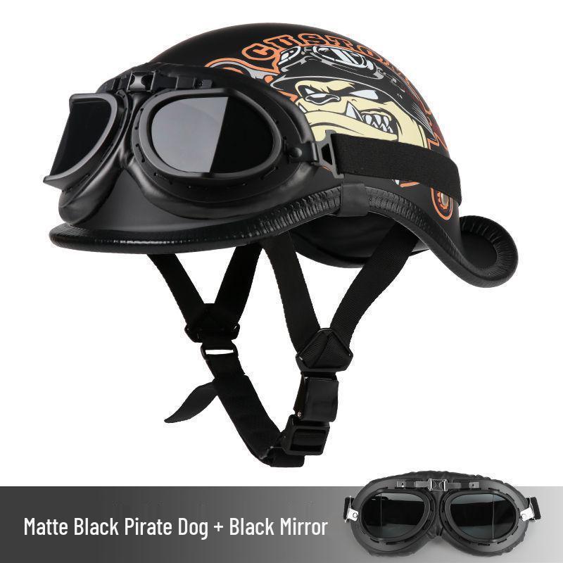G3F Retro Japanischer Aufgebogener Heckhelm: Herren- & Damen-Cruiser-Helm für Radfahrer