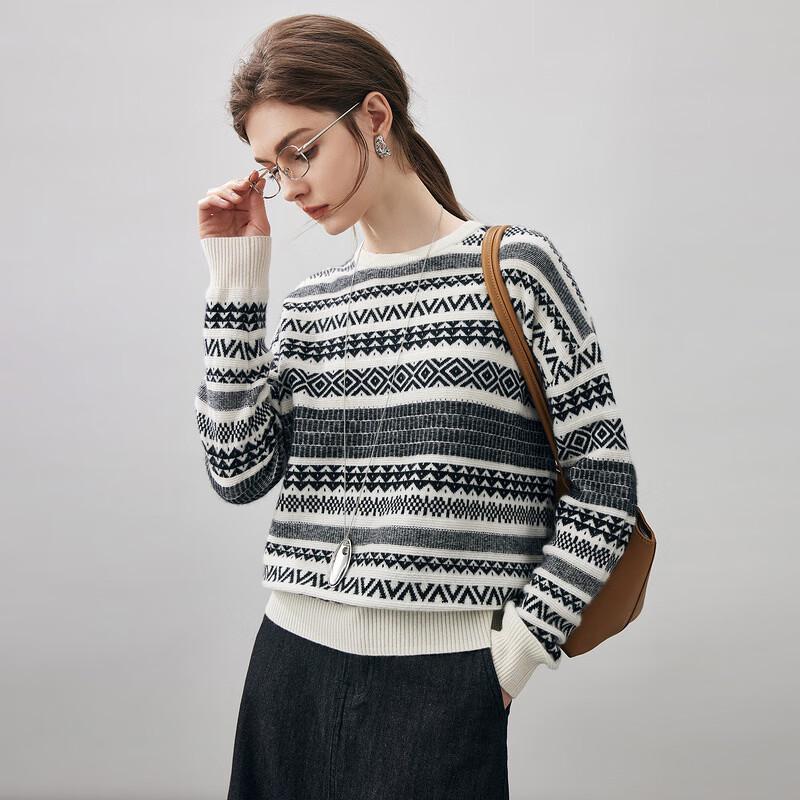 Commond Boca Women's Fair Isle Cashmere Sweater