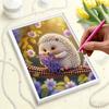 5D DIY Frameless Pearl Painting Badger Pattern Painting Kit, Suitable for Home Living Room Bedroom and Other Wall Decoration Art Paintings