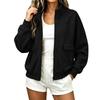 Women's Casual Long Sleeve Stand Collar Jacket