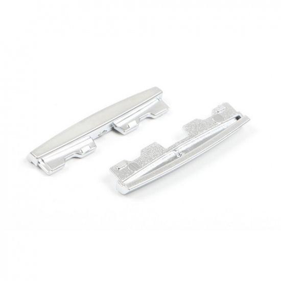 2x Matte Silver ABS Car Center AC Vent Tab Clip Strip Change For BMW X5 F15 X6