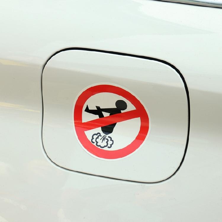Car Stickers No Farting Creative Decals Waterproof Truck Auto Decoration PET