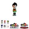סט דמויות צבעוני של Teen Titans Go הכולל את רובין, רייבן, ביסט בוי, סטארפייר - פריטי אספנות