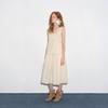 Women's Pleated U-Neck Sling Maxi Dress
