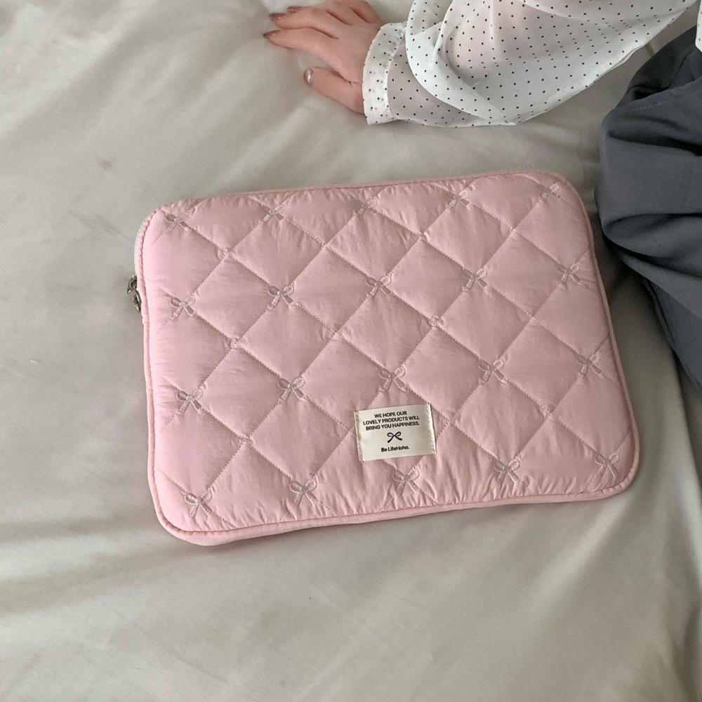 Shockproof Tablet Sleeve Case Soft Laptop Bag Portable Bow Laptop Sleeve  Travel