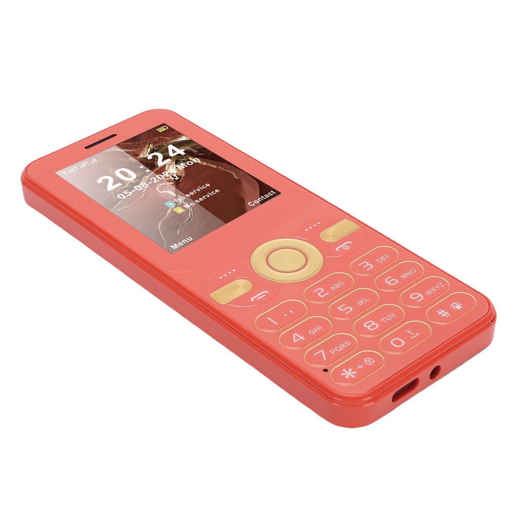 2G Phone   Slim 2.4 Inch Color Display Double SIM Double Standby Senior Mobile Phone with Flashlight Large Volume Big Buttons