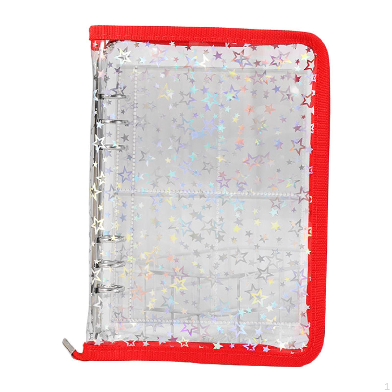 

Книга для хранения украшений Дорожный органайзер Чехол Карточки Пуговицы Многоразовый красный