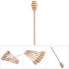 Zk30  Household Wooden Jam Honey Dipper Jar Dispensing Collecting Stirring Rod Stick 16cm