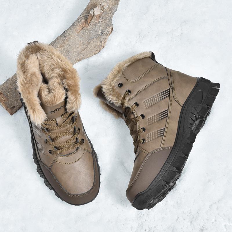 Velké zimní boty Vodotěsné Outdoorové boty Pánské kotníkové sněhule Pánské turistické boty