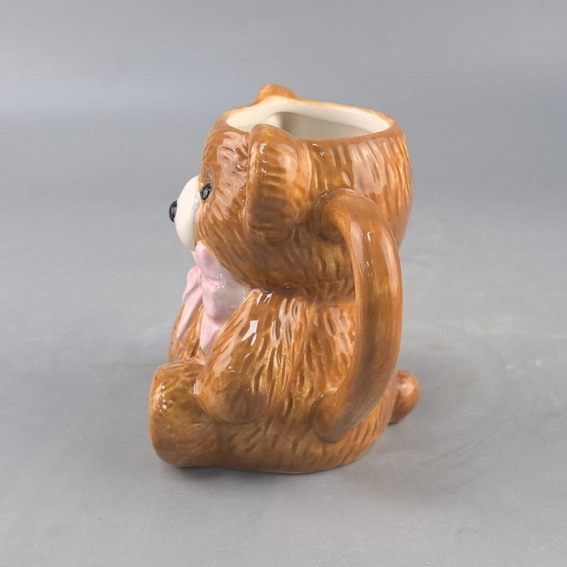 Cartoon Cute Bear Shaped Coffee Mug Ceramic Cup With Handle Porcelain Breakfast Milk Tea Water Cup Funny Drinkware