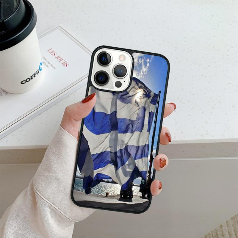 Greece Greek Flag Phone Case For iPhone 17 Air 16 pro max 15 14 plus 12 13 Shell Cover coque