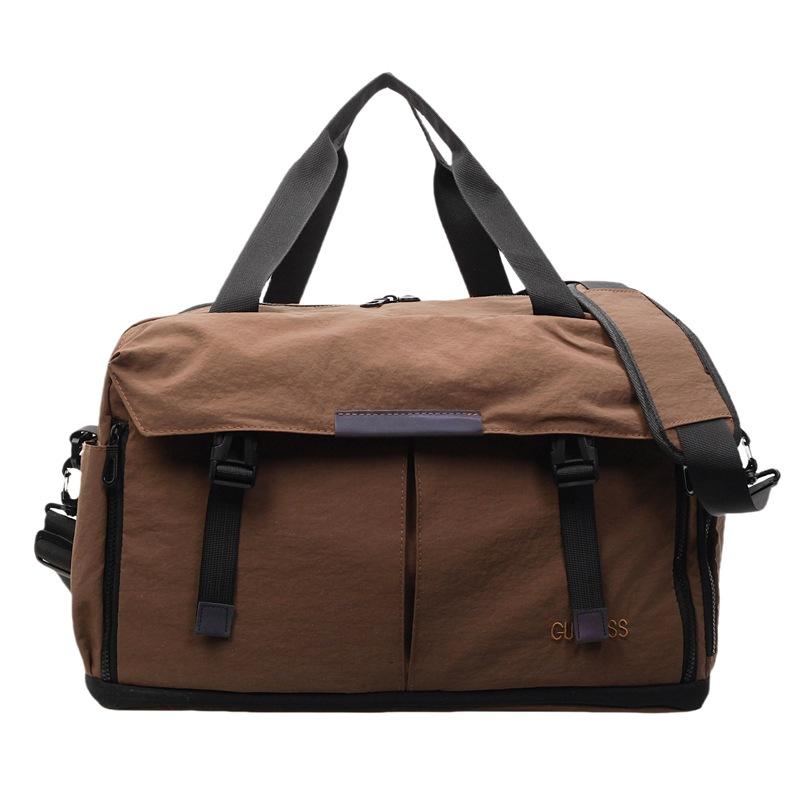 

Sports fitness bag women s wet and dry separation swimming training bag large capacity Oxford cloth short trip bag коричневый