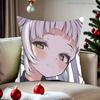 Hololive Murasaki SShino Pillow Case For Living Room Bedroom Hotel Pattern Printed Cushion Cover Decorations and Protector