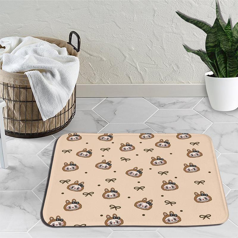 

Мультяшный Лабубу Ковер для спальни Домашнее прикроватное одеяло Плюшевый коврик перед кроватью Коврик для пола в гостиной у дивана и кофейного столика Нескользящий коврик для ног 1