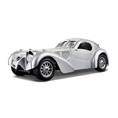 Bugatti Atlantic Silver 1/24 Scale Replica by Bburago 22092. Model Car, Model Car, and Airplane Model.