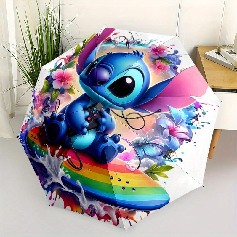 1pc Surfing Stitch Automatic Opening and Closing Umbrella - Small Umbrella Suitable for Various Occasions, Portable 3-Fold Small Umbrella fo