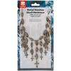 Smiffys Deluxe Metal Voodoo Skull Costume Necklace