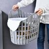 Bohemian Style Foldable Laundry Basket with Handle - Durable Plastic Rectangular Design, Breathable and Lightweight