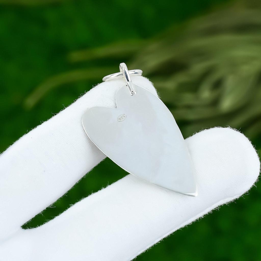 Bijou Pendentif Lunette Anniversaire Pierre Brute Quartz Rose Argent Sterling 925