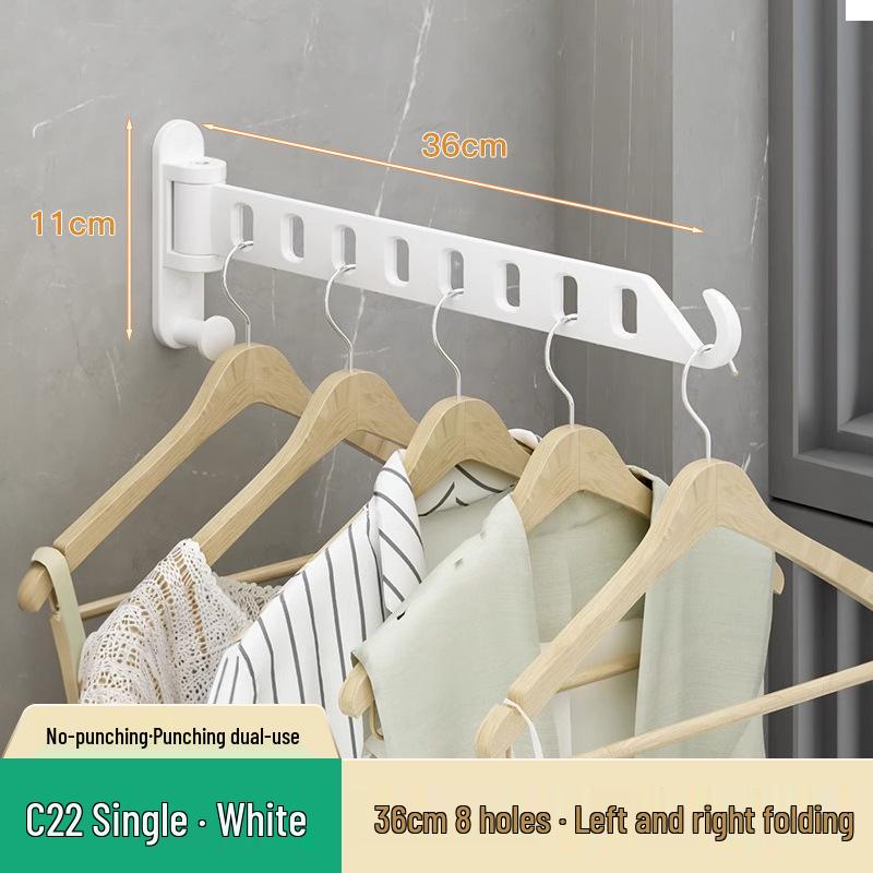 Retractable Folding Indoor Clothes Drying Rack for Balcony and Bathroom