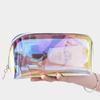 2023 Iridescent Semi-transparent Makeup Bag Set - Portable and Thickened Two-piece Wash Storage Bags.