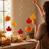 Thanksgiving Party Hanging Decorations Pumpkin Maple Leaf Ornaments (6 Pack)