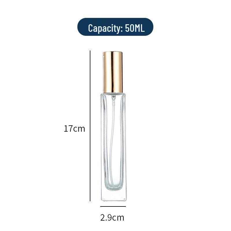 Square Glass Perfume Spray Bottle - Available in 30ml & 100ml